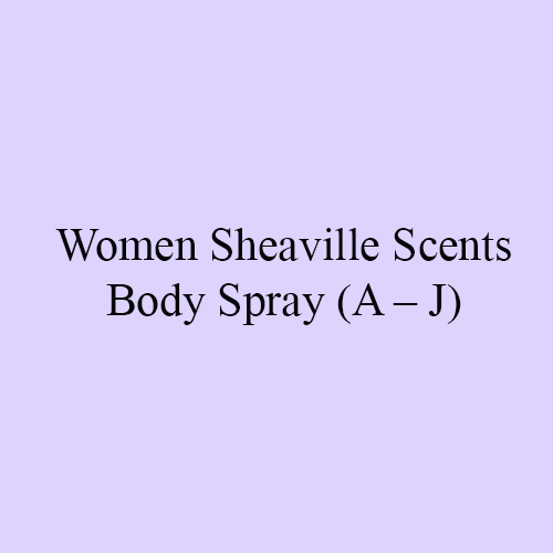 Women Sheaville Scents Body Spray (A – J)