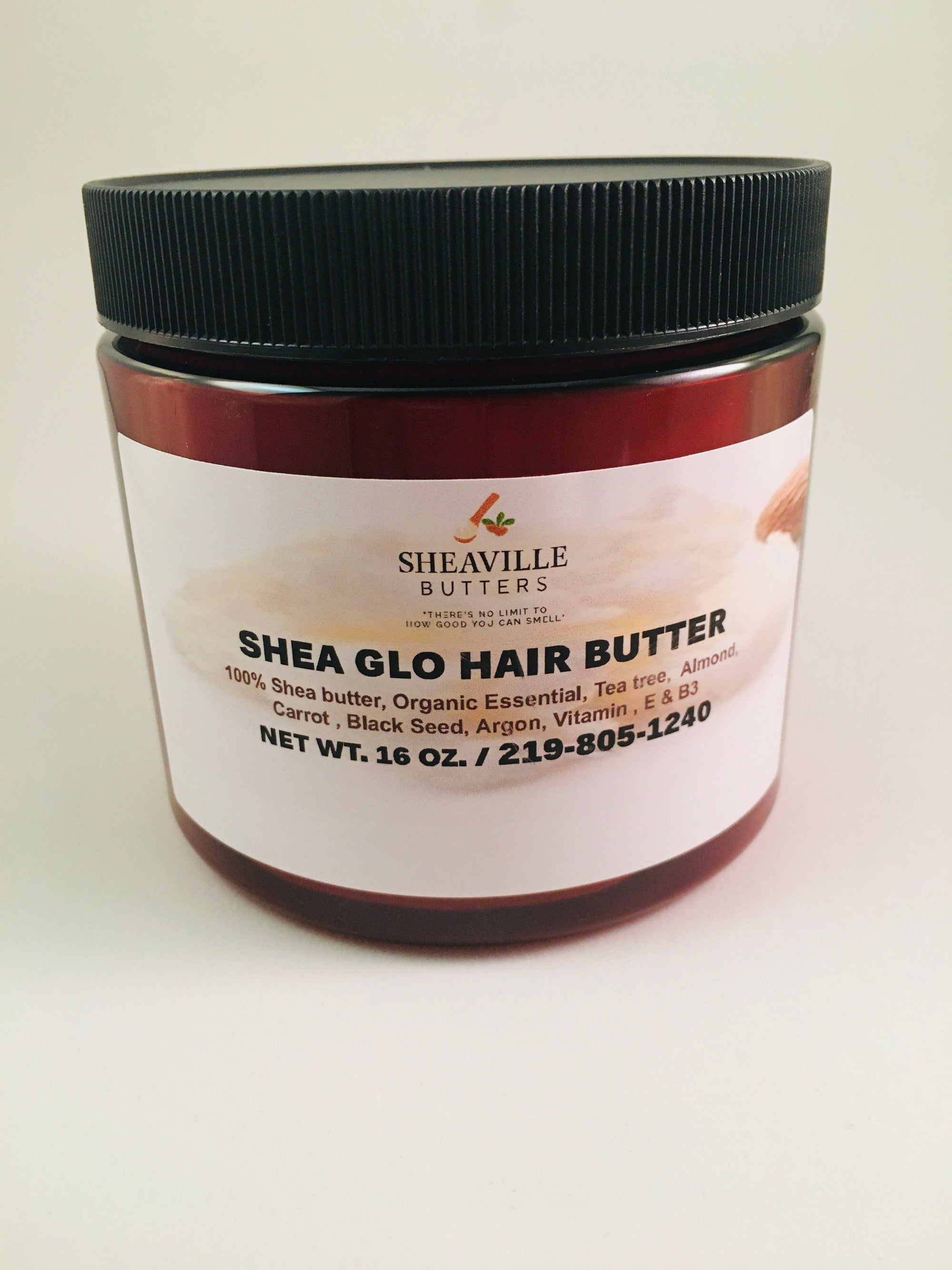 Shea Glo Organic Hair Butter 16oz