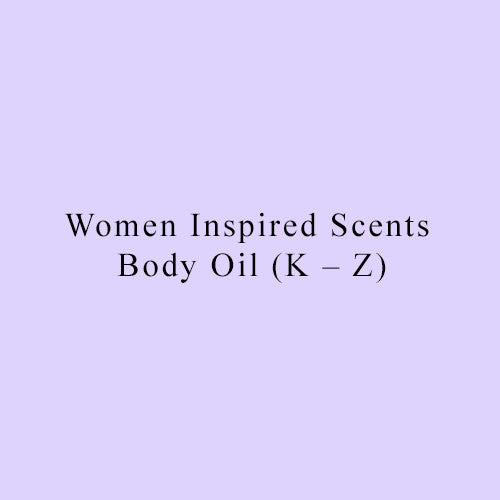 Women Inspired Scents Body Oil (K – Z)