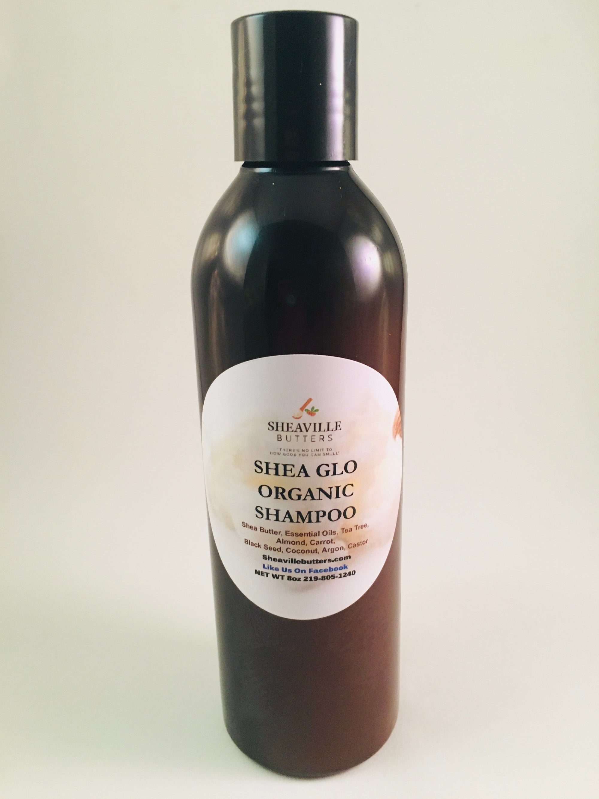 Shea Glo Organic Shampoo 8 oz